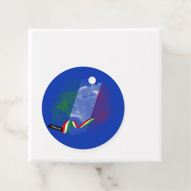 Italian flag favour tags (In Situ)