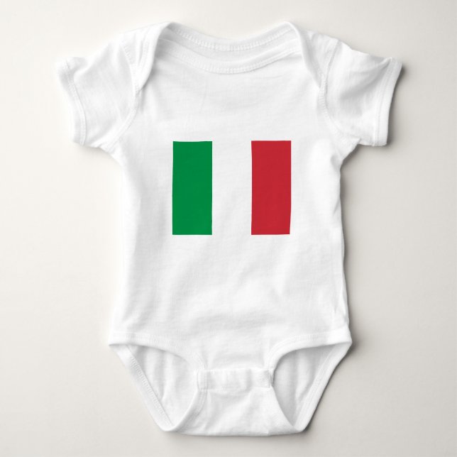 Italian Flag - Flag of Italy - Italia Baby Bodysuit (Front)