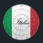 Italian Flag - Flag of Italy -  Italia Dartboard<br><div class="desc">Italian Flag - Flag of Italy,  italy, italy flag, italian, italia, international, flags of the world, europe, home decor, countries</div>