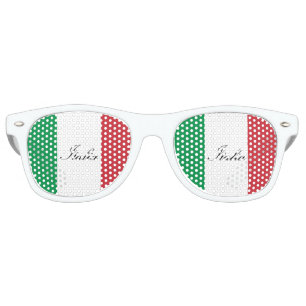 Italian Flag - Flag of Italy - Italia Retro Sunglasses