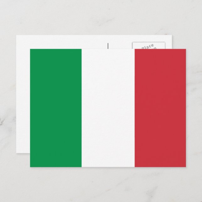 Italian Flag, Flag of Italy Postcard (Front/Back)