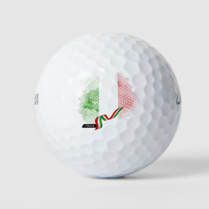 Italian flag golf balls