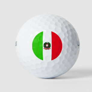 Italian flag golf balls