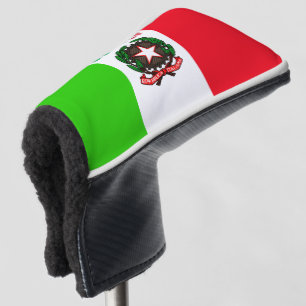 Italian flag golf head cover