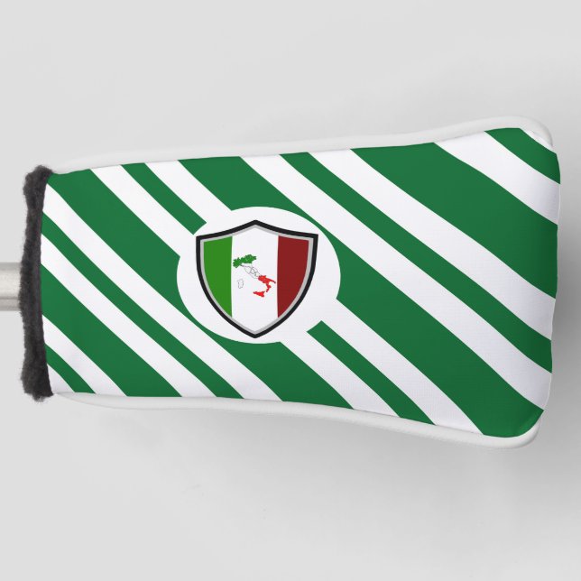 Italian flag golf head cover (Front)