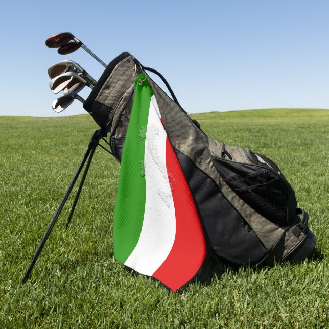 Italian flag golf towel (Green)
