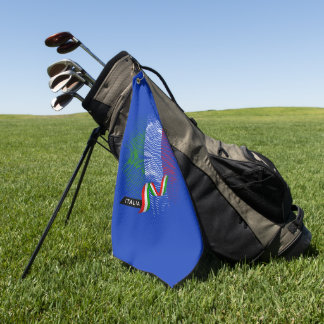 Italian flag golf towel