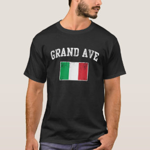Italian Flag Grand Avenue Chicago Italia Italy Ita T-Shirt
