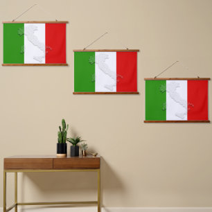 Italian flag hanging tapestry