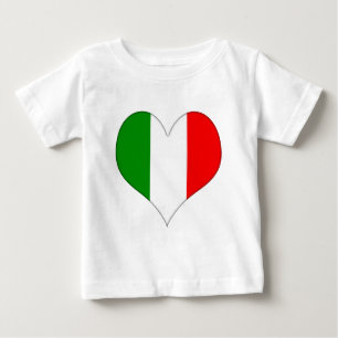 Italian Flag Heart Baby T-Shirt