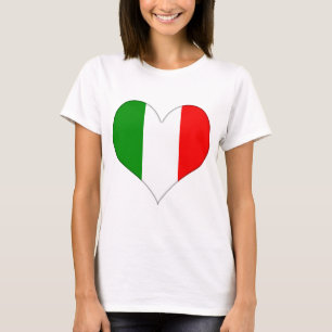 Italian Flag Heart T-Shirt