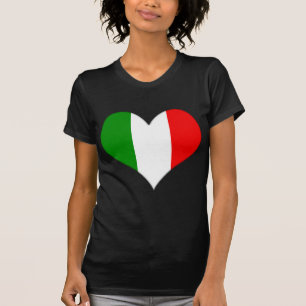 Italian Flag Heart T-Shirt