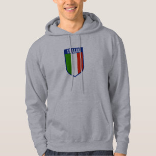 Italian Flag Hooded Sweatshirt