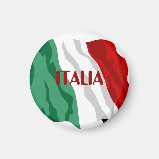 Italian Flag "Italia" Refrigerator Magnet