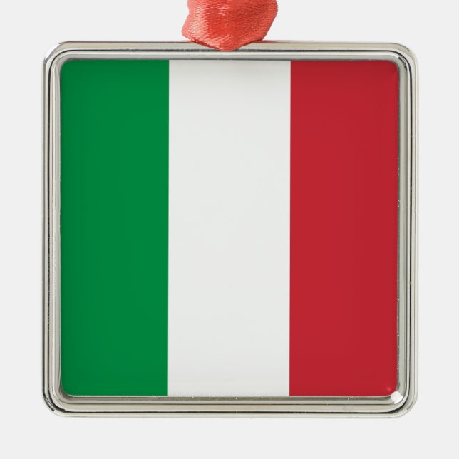 Italian Flag (Italy) Ceramic Ornament (Front)
