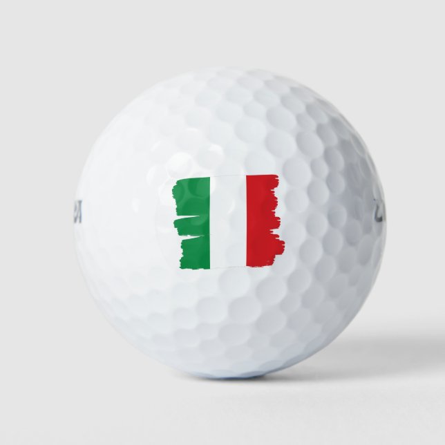 Italian Flag Italy Golf Balls (Front)