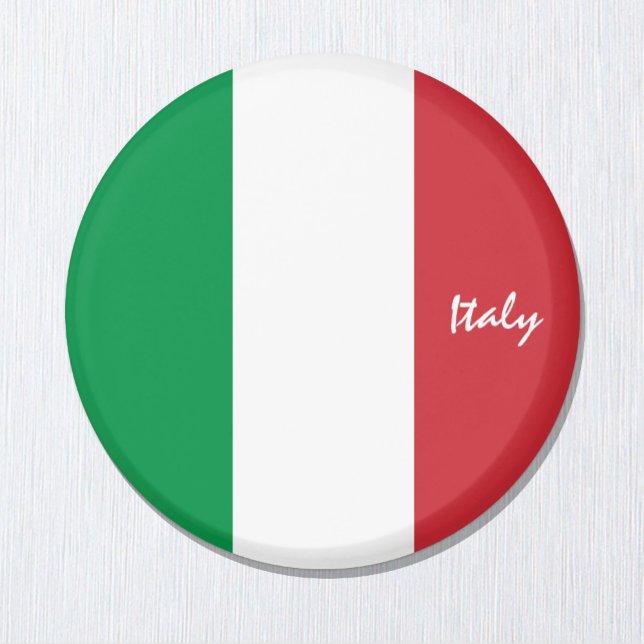 Italian flag & Italy holiday, travel /sports fans Magnet (Creator Uploaded)