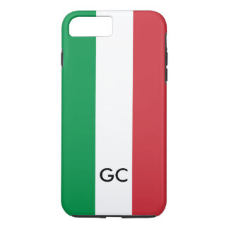 Italian flag Italy pride personalised monogram iPhone 8 Plus/7 Plus Case
