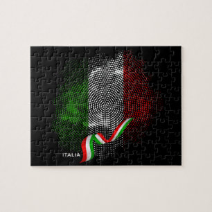 Italian flag jigsaw puzzle