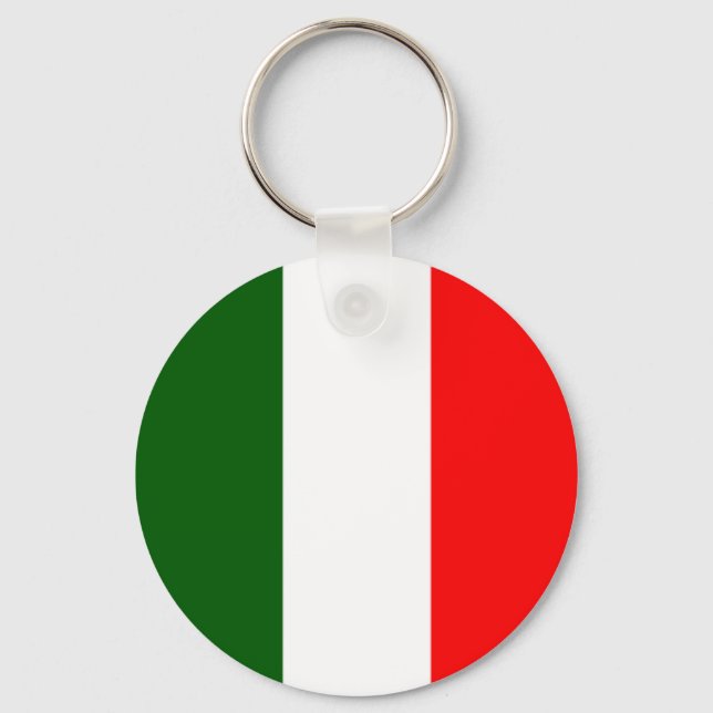 Italian Flag Key Ring (Front)