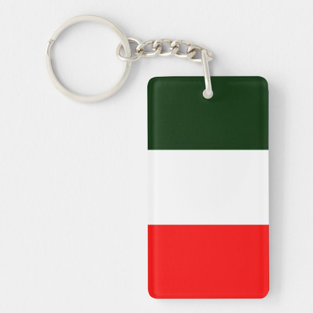 Italian Flag Key Ring (Front)