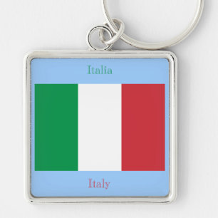 italian Flag Keychain