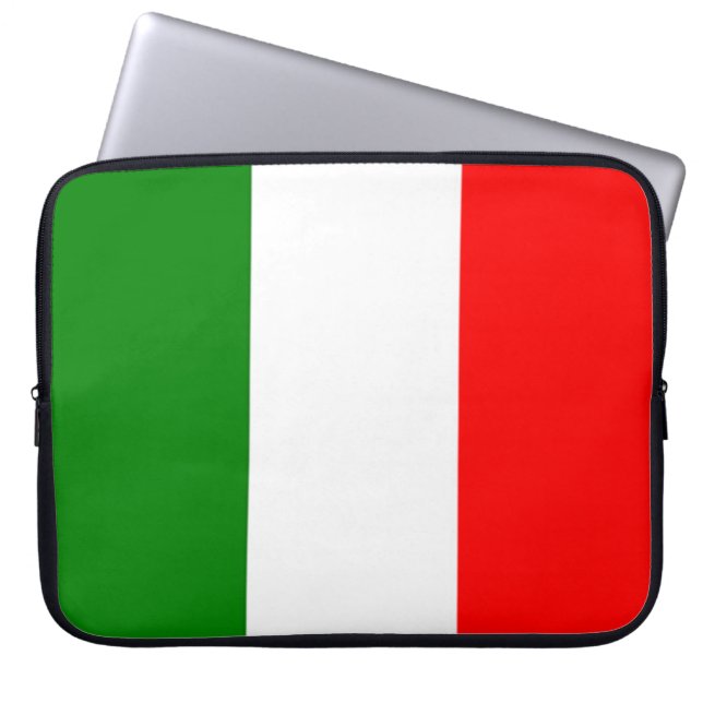 Italian Flag Laptop Sleeve (Front)