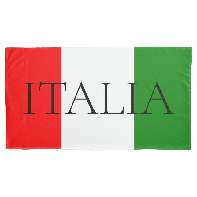 Italian Flag Large ITALIA Beach Towel Pillowcase (Front)