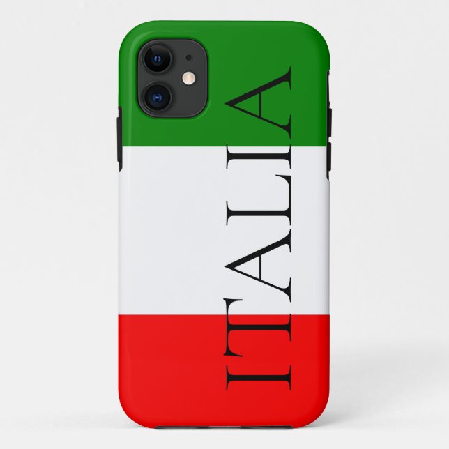 Italian Flag Large ITALIA Case-Mate iPhone Case (Back)