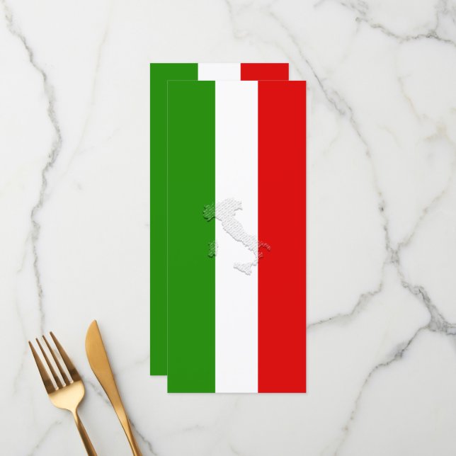 Italian flag menu (Front/Back In Situ)