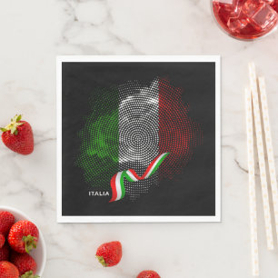 Italian flag napkin