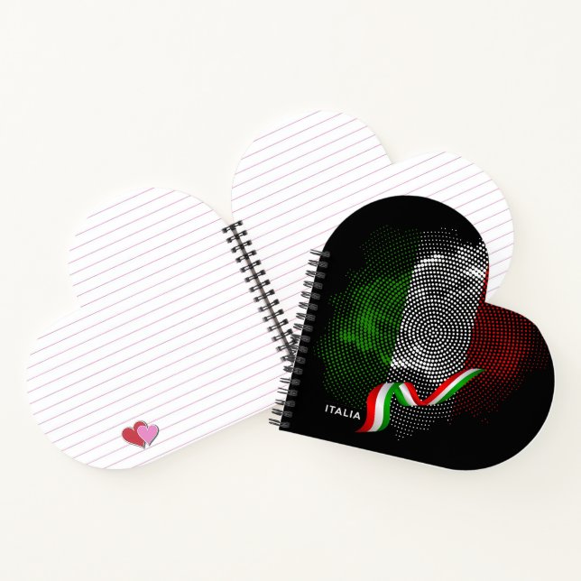 Italian flag notebook (Inside)