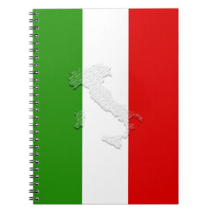 Italian flag notebook