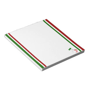 Italian flag notepad