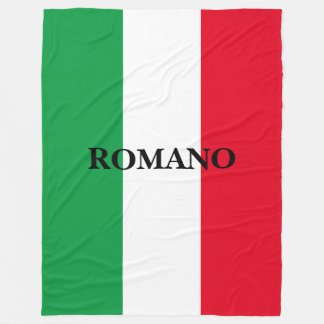 Italian flag of Italy custom large fleece blanket