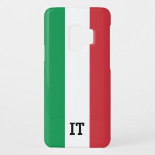 Italian flag of Italy custom name monogram Case-Mate Samsung Galaxy S9 Case