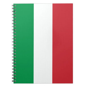 Italian flag of Italy custom spiral notebook