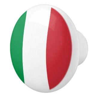 Italian flag of Italy door and drawer pull knobs