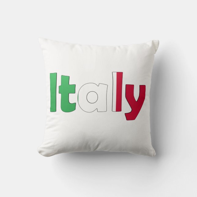 Italian Flag Pillow (Front)