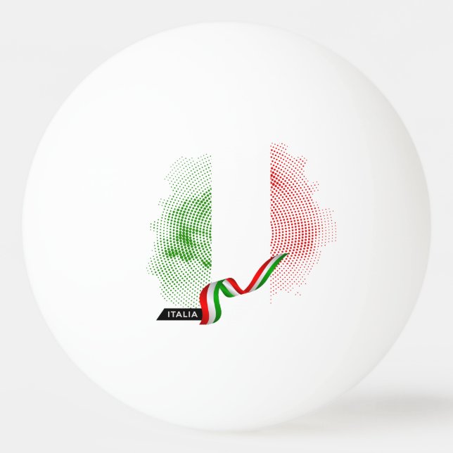 Italian flag ping pong ball (Front)