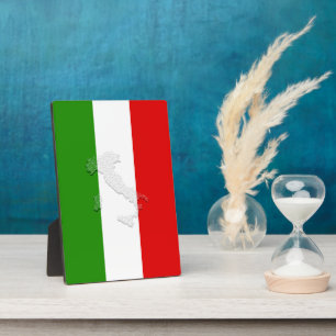Italian flag plaque