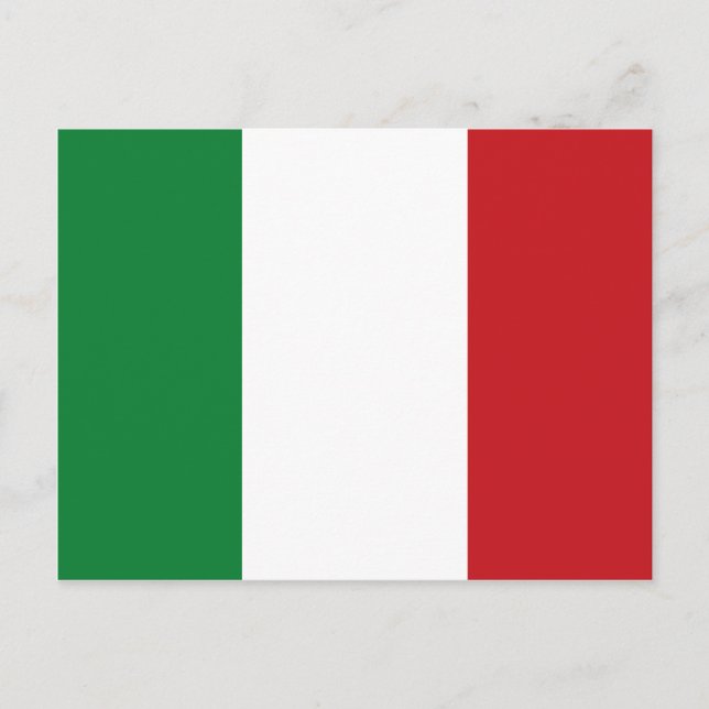 Italian flag postcard (Front)