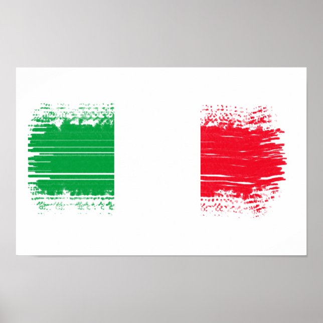 Italian flag poster (Front)