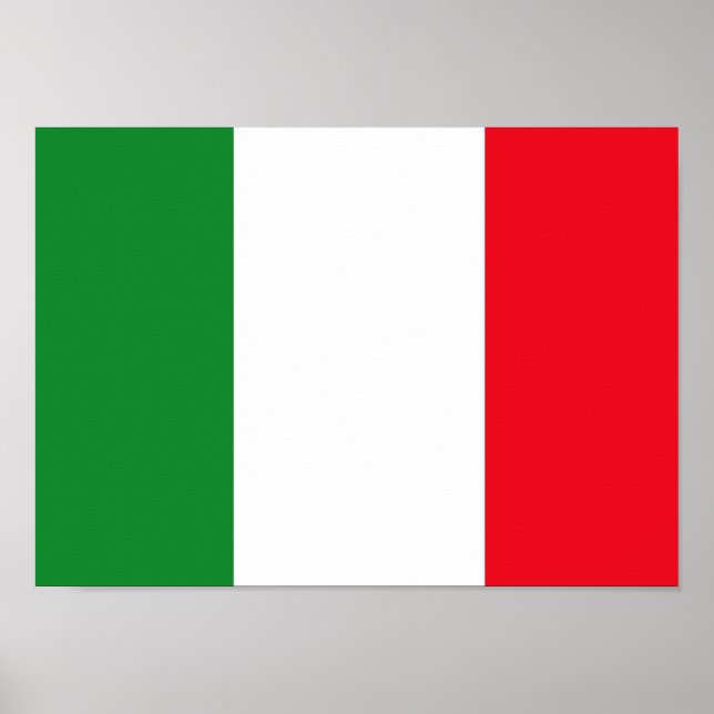 Italian Flag Poster (Front)