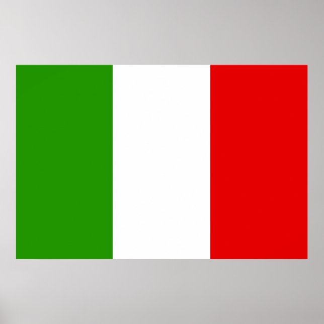 Italian Flag Poster (Front)