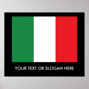 Italian Flag Poster