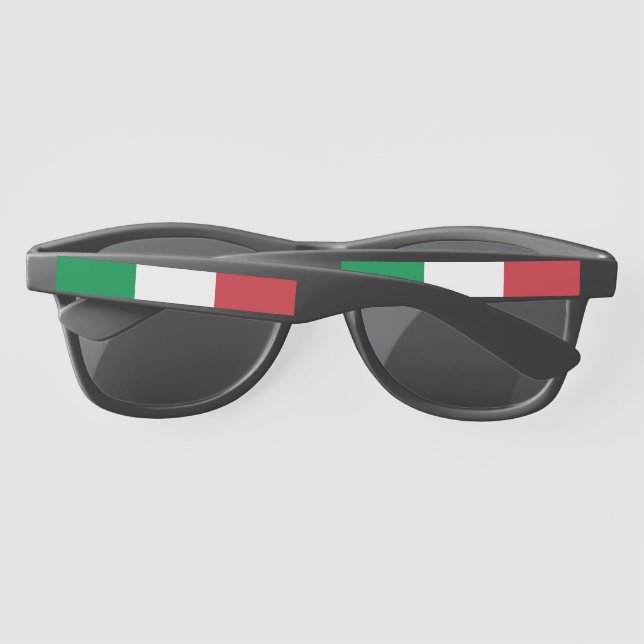 Italian Flag Premium Sunglasses. Sunglasses (Back)