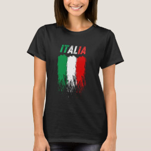 Italian Flag Pride Wear Your Colours Loud Italy T-Shirt