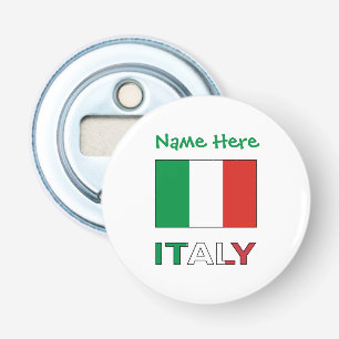 Italian Flag Republic Day Pride Personalised Gift Bottle Opener