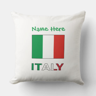 Italian Flag Republic Day Pride Personalised Gift Cushion